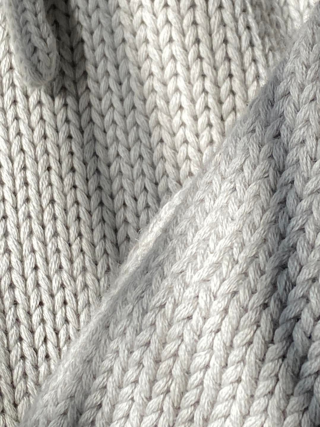 Grey Knit Frog Hoodie