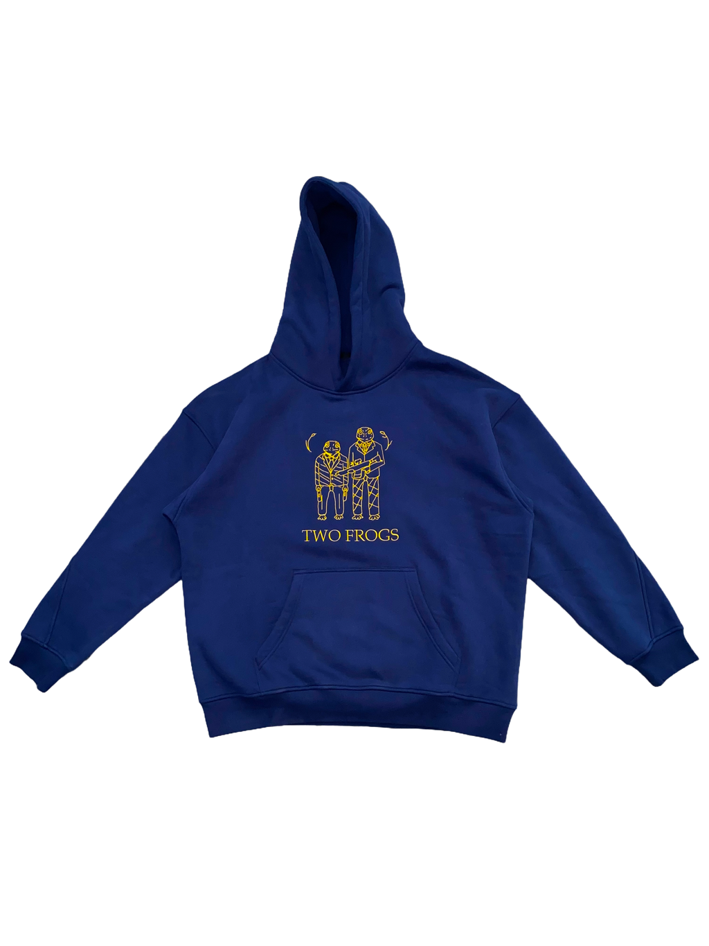 Navy Heavyweight Frog Hoodie