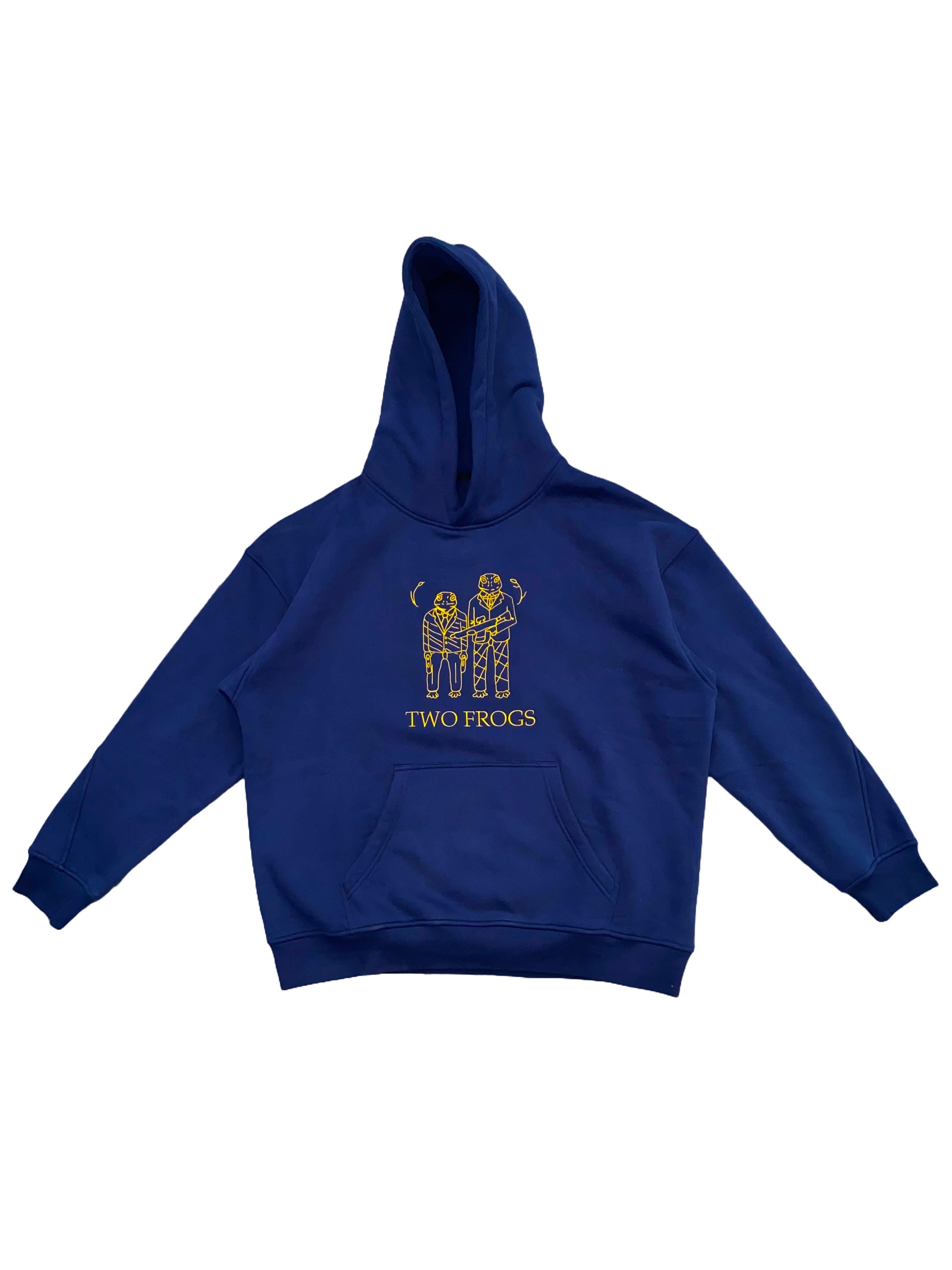 Navy Heavyweight Frog Hoodie