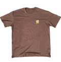 Brown Embroidered Frog Tee
