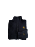 Black Knit Turtleneck Frog Sweater