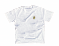 White Embroidered Frog Tee